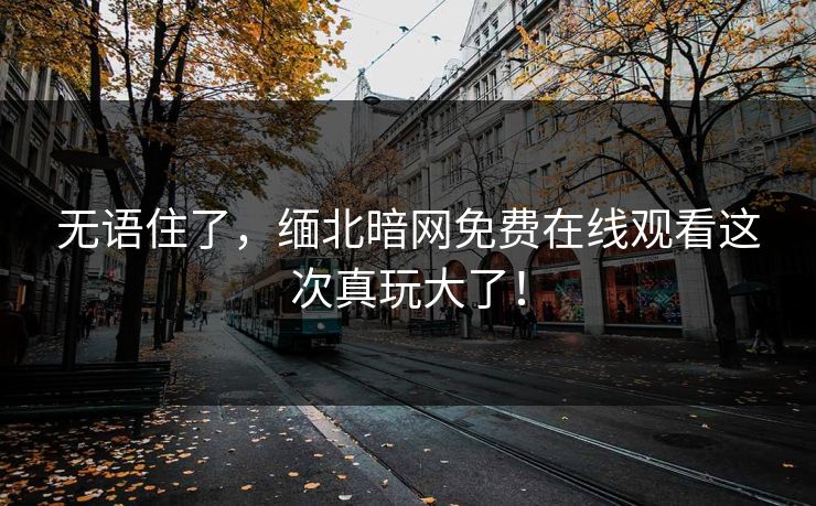 无语住了，缅北暗网免费在线观看这次真玩大了！