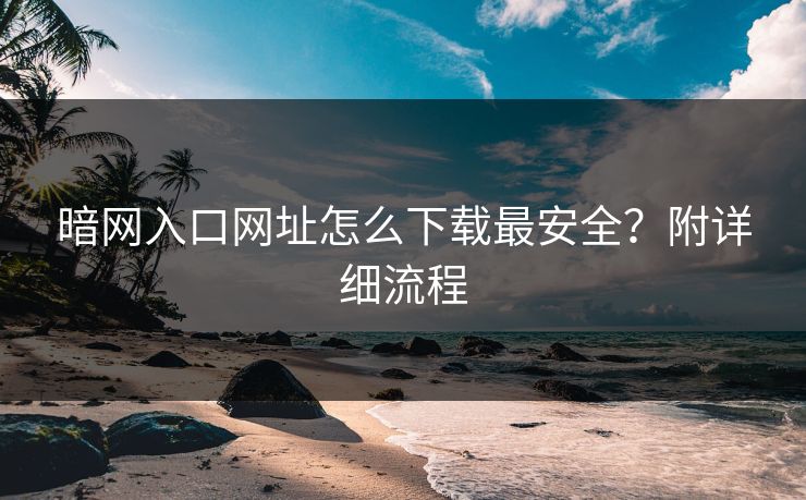 暗网入口网址怎么下载最安全？附详细流程