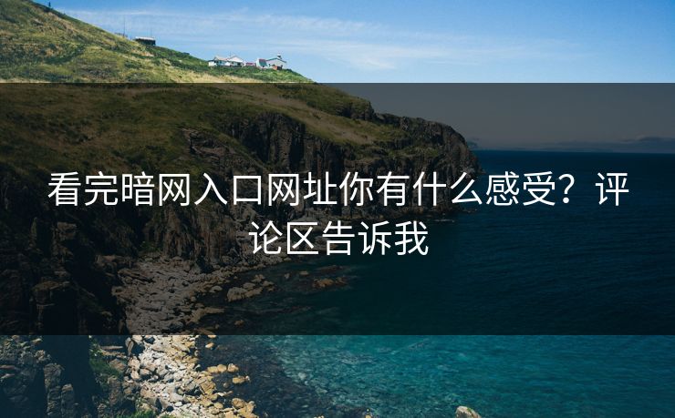 看完暗网入口网址你有什么感受？评论区告诉我