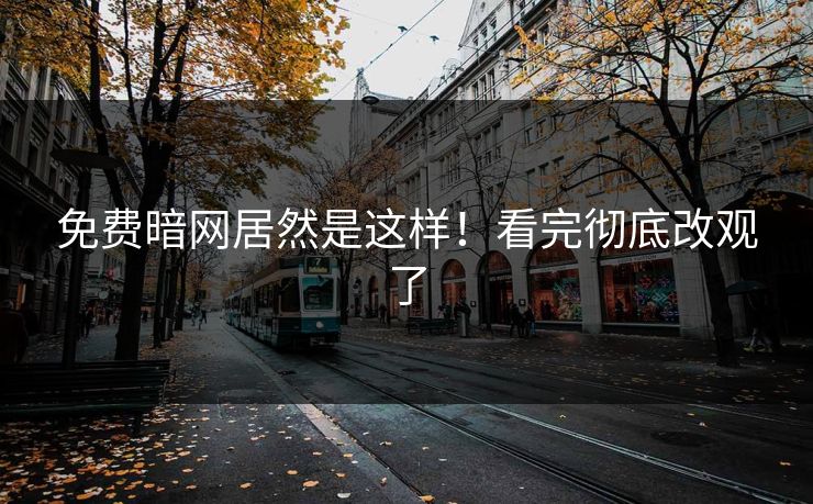 免费暗网居然是这样！看完彻底改观了