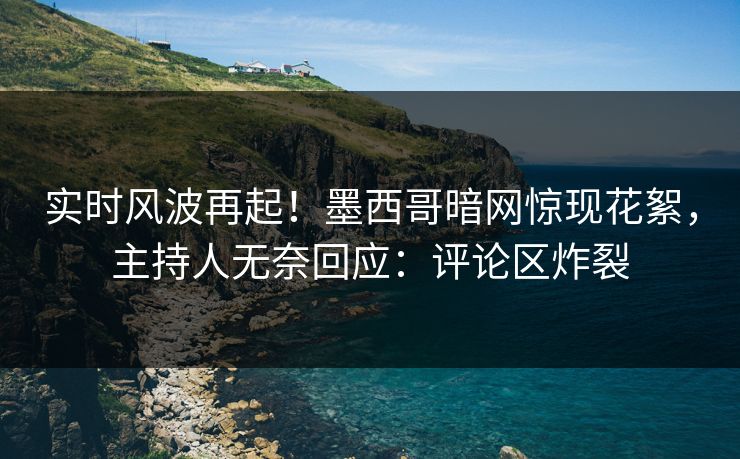 实时风波再起！墨西哥暗网惊现花絮，主持人无奈回应：评论区炸裂