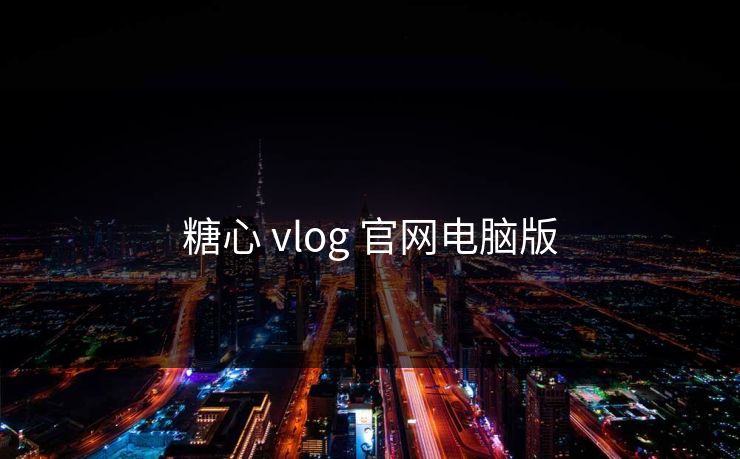 糖心 vlog 官网电脑版